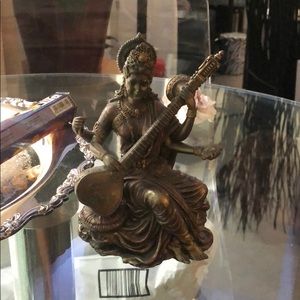 Bronze Saraswati statue